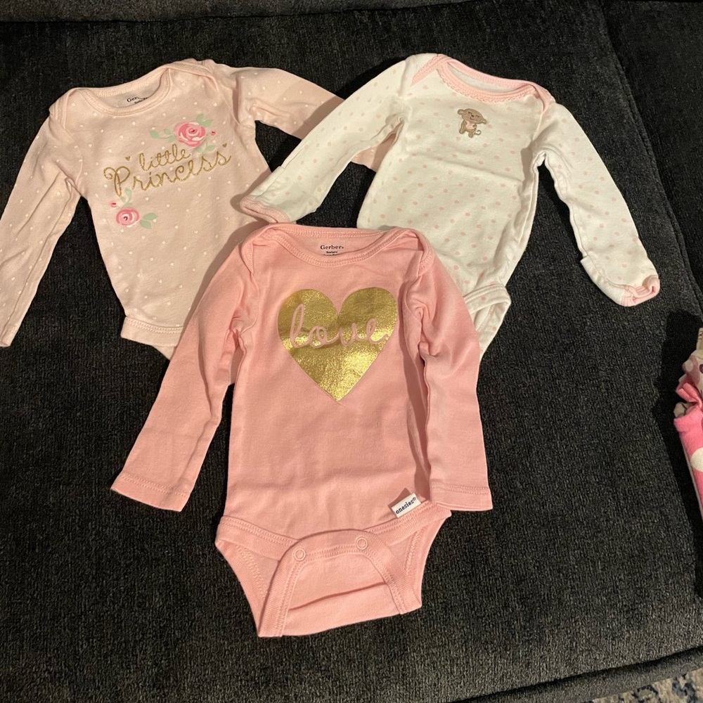 Baby girl newborn-3 month lot